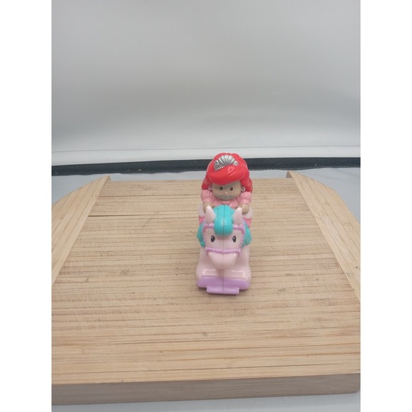 Little People Other - Little People Klip Klop Disney Princess Ariel Little Mermaid Pink Blue Horse